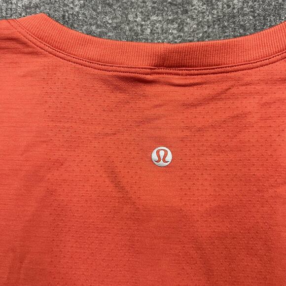 Lululemon Shirt Womens size 12 Orange Swiftly Tech Short Sleeve Scoop Seamless - Picture 3 of 7